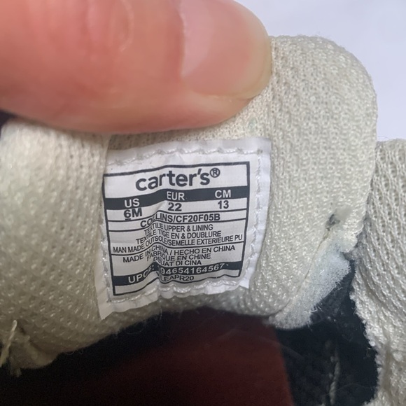 Puma black sneaker for kids(size 6)& Carter’s sneaker(size 6) - Picture 16 of 16